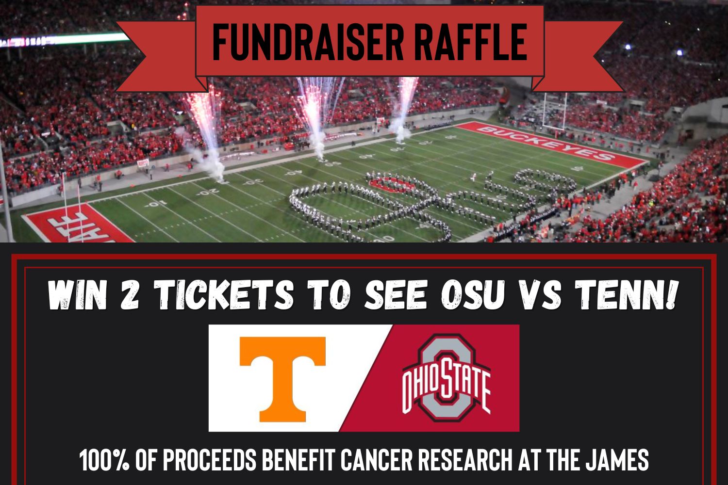 win ohio state football playoff tickets fundraiser raffle giveaway